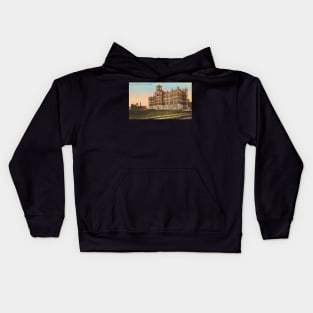 1907 Clark University Vintage Postcard - Worcester, Massachusetts Kids Hoodie